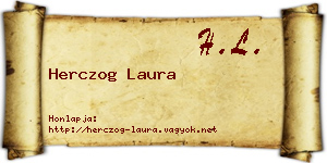 Herczog Laura névjegykártya